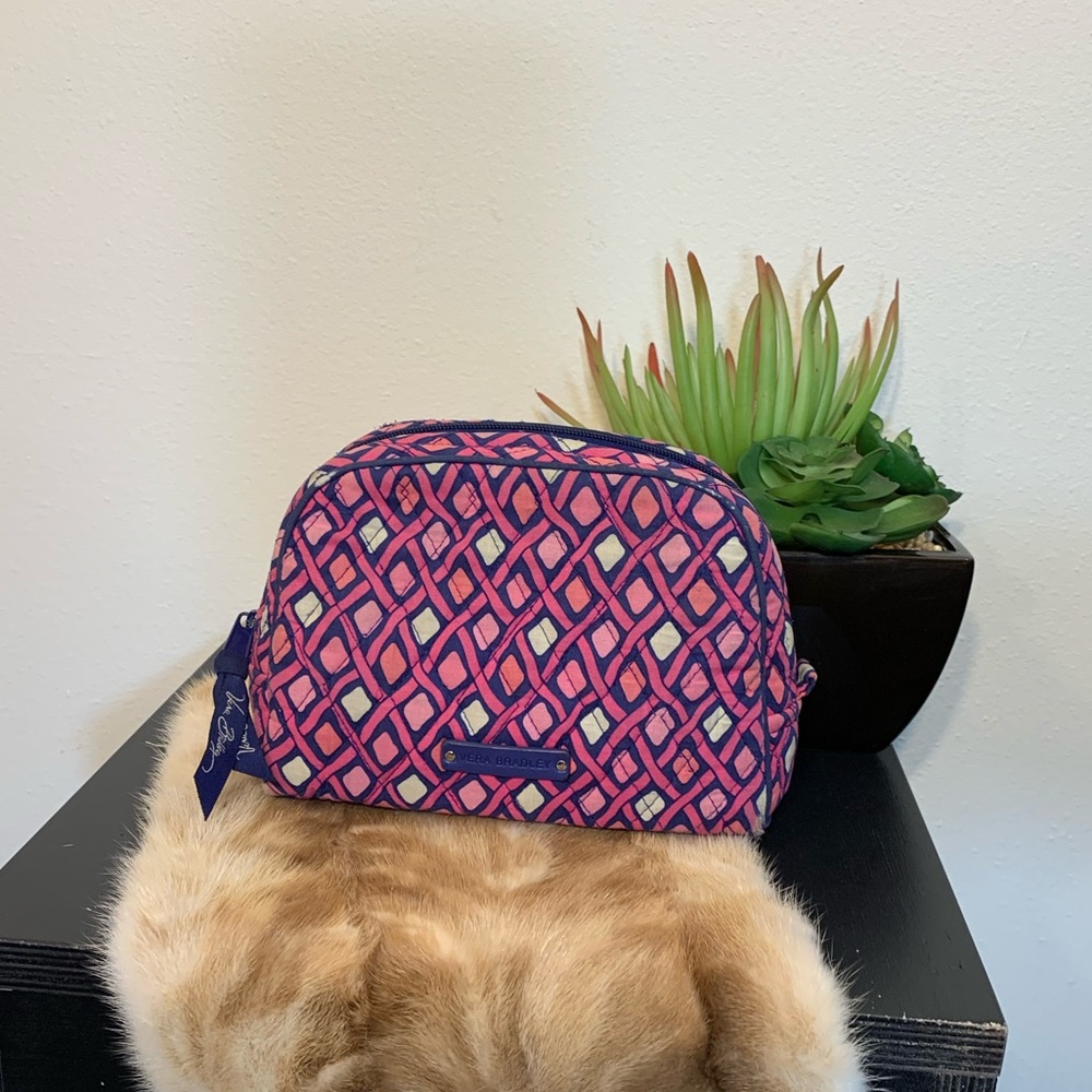 katalina pink diamonds vera bradley lined pouch